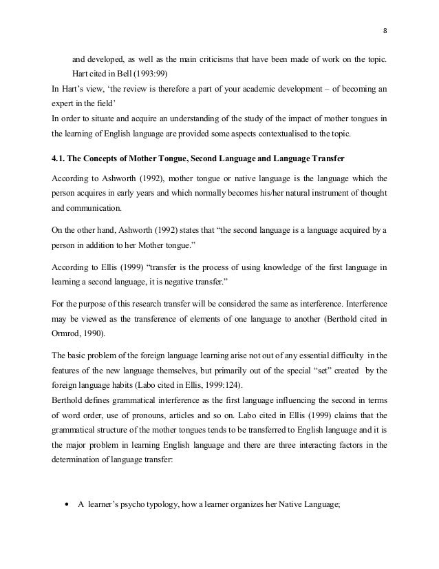 Thesis and dissertation writing in a second language
